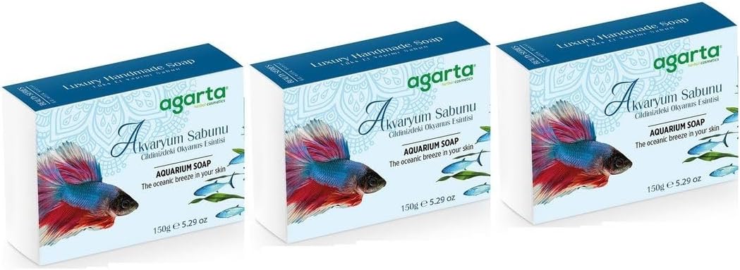 Doğal El Yapımı Akvaryum Sabunu 150 gr x 3 Adet