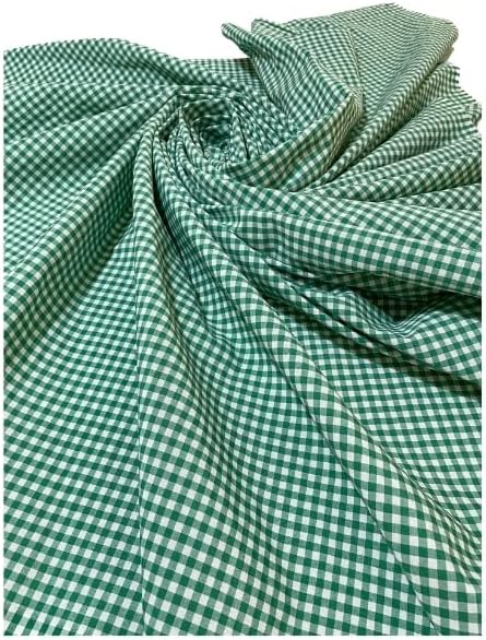 160x170 Cm Yeşil Küçük Kare Desen Pötikareli Masa Örtüsü, Sofra Bezi, Piknik Örtüsü