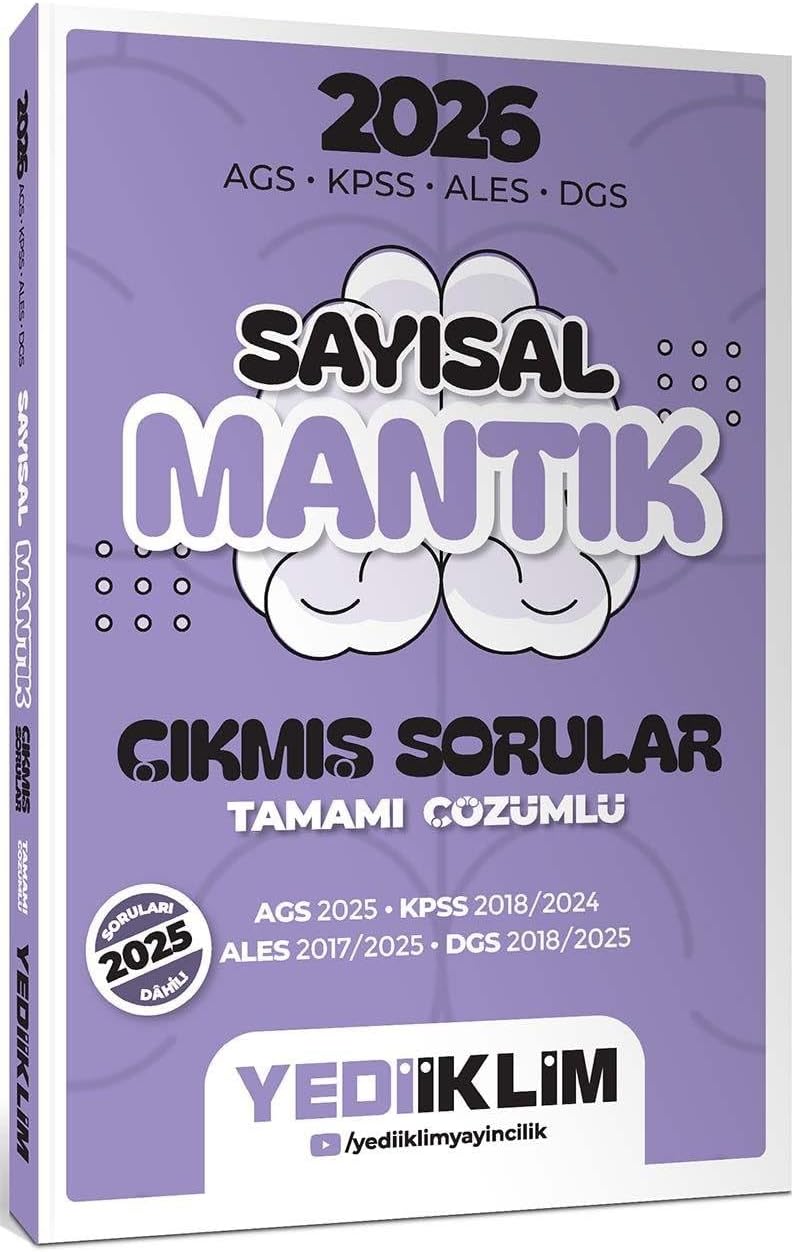 2026 AGS KPSS ALES DGS Sayısal Mantık Tamamı Çözümlü Çıkmış Sorular