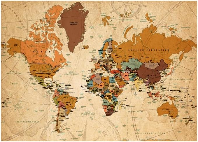 1000 PARÇA PUZZLE - WORLD MAP-II (DÜNYA HARİTASI-II)