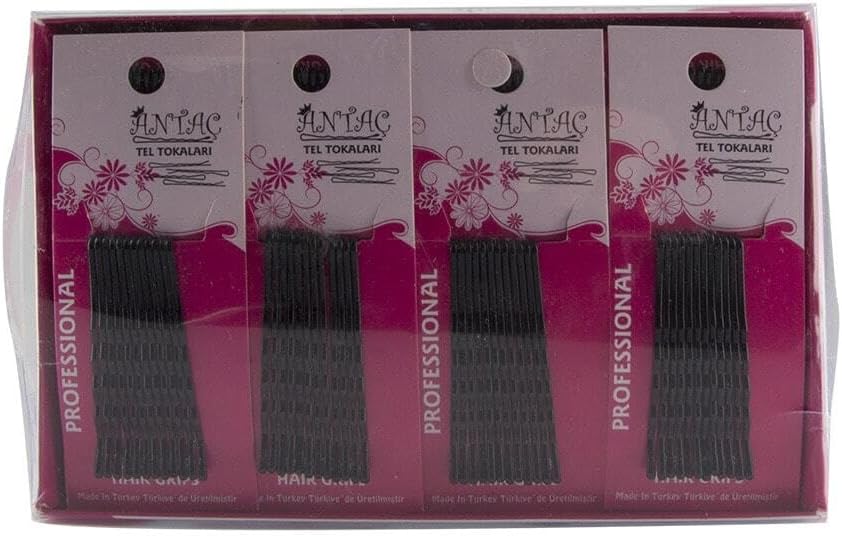 Siyah Topuzlu Tel Toka 72'lik Pk 12'li Kartlı