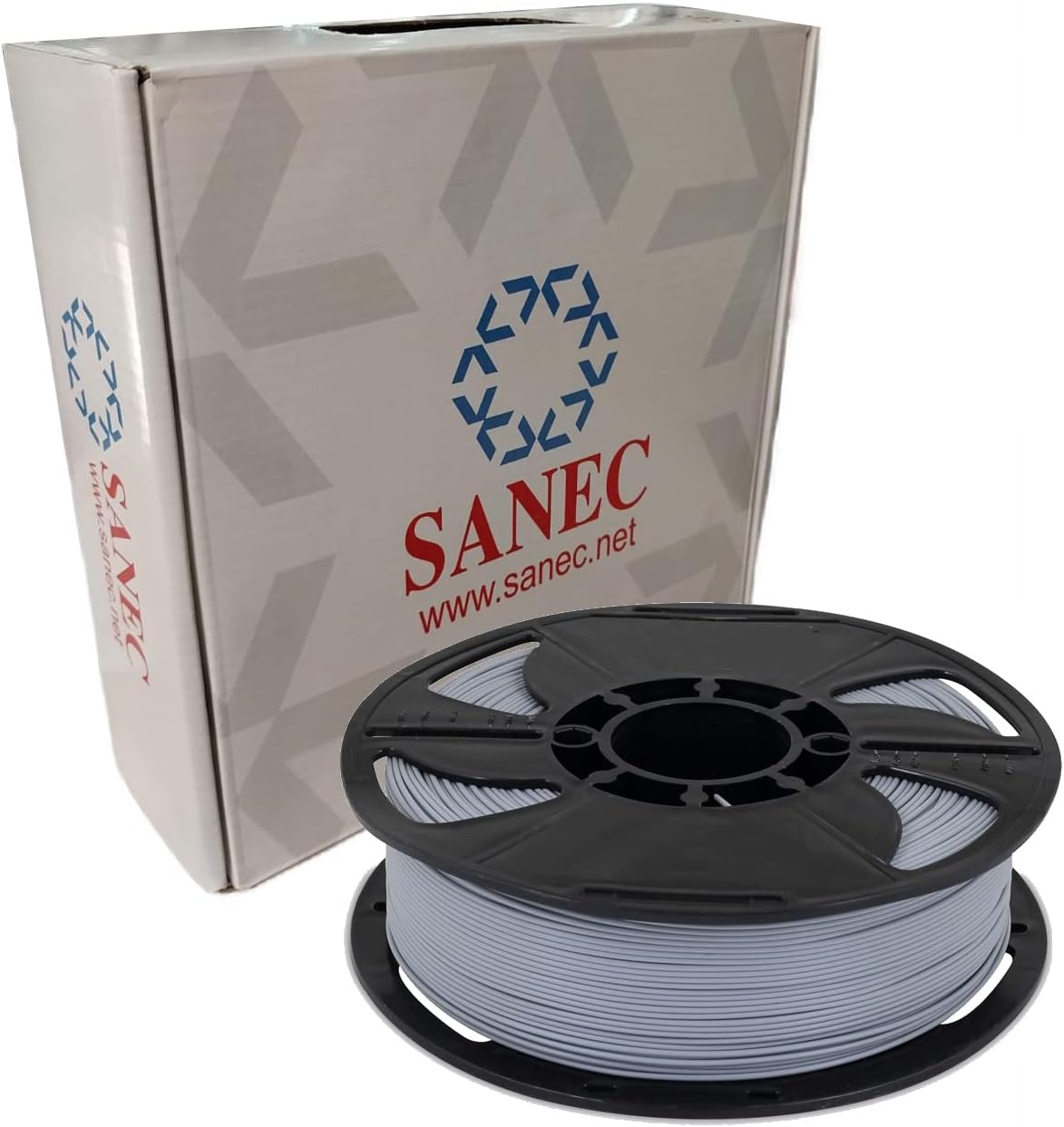 Filament PLA + 1.75mm 1 Kg Plus - Gri