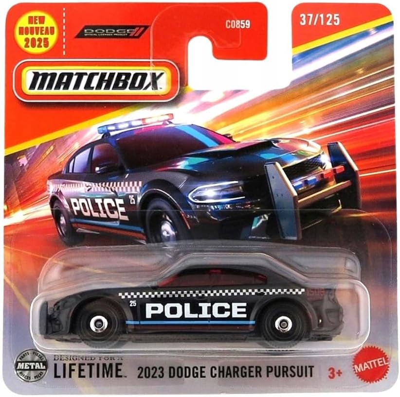 C0859 Mtchbox 1:64 Tekli Arabalar 2023 DODGE CHARGER PURSUIT JBR18
