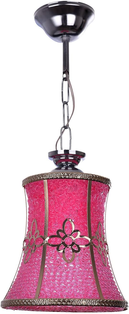 KINIK PEMBE-SARI TEKLİ AVİZE