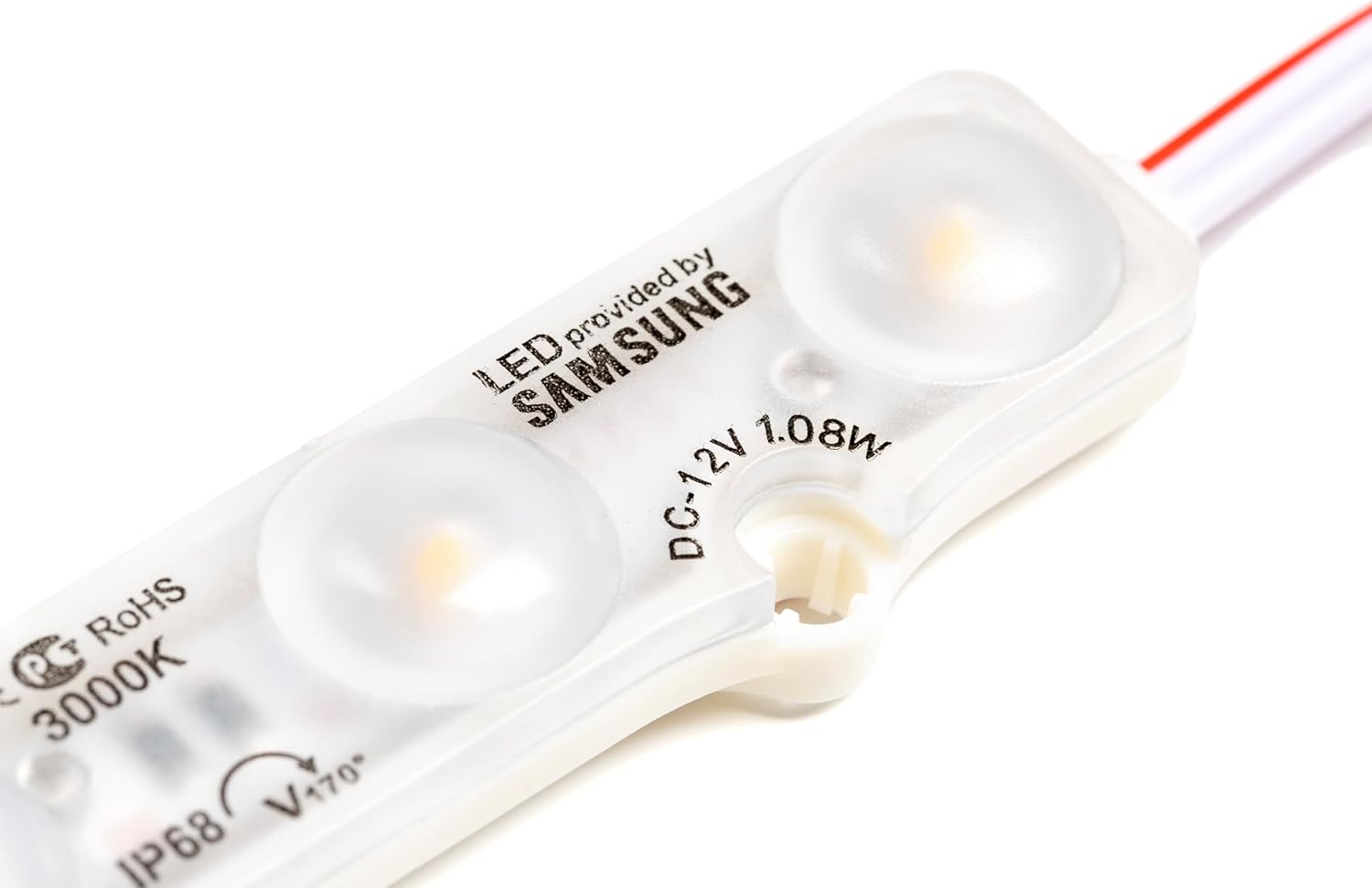 10 Adet Günışığı 3000K Modül Led Mercekli 12v 1.08 Watt, Tabela, Akvaryum, Vitrin Uygulama