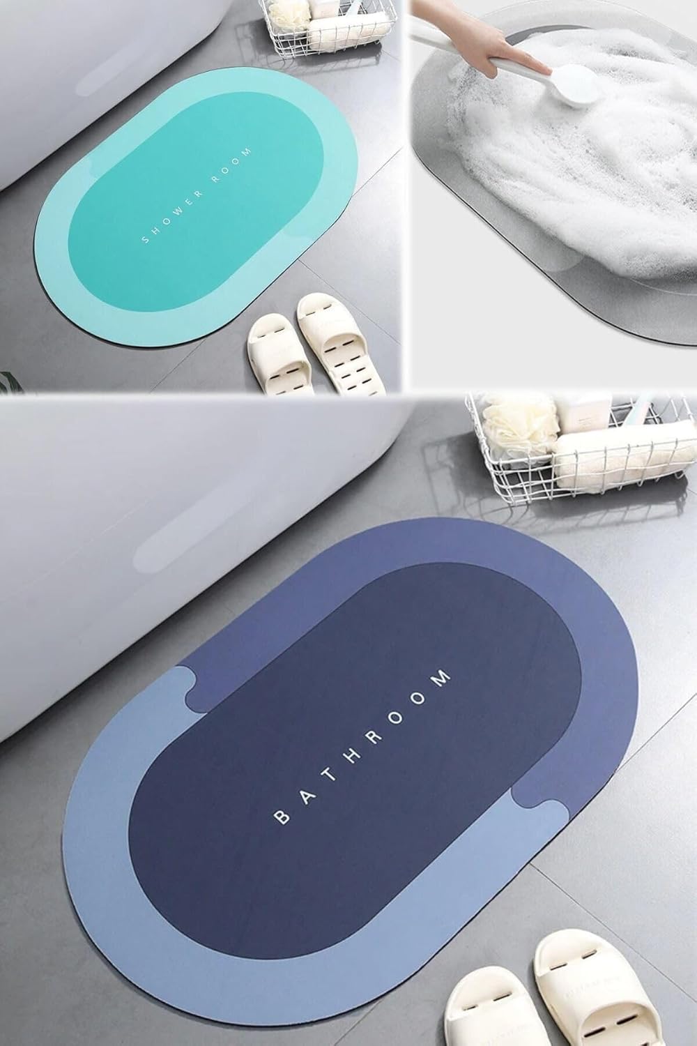 Büyük Boy Su Emici 55x35 Cm Ayak Kaıydırmaz Ev Dış Kapı Girş Banyo Leke Tutmaz Süper Emme