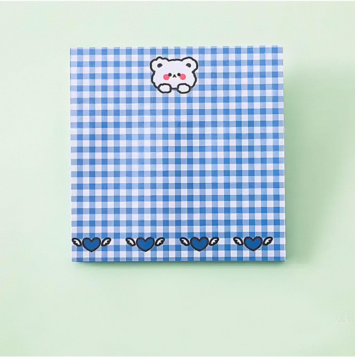 GUGUK Hüzünlü Ayıcık Temalı Renkli Kareli Not Seti