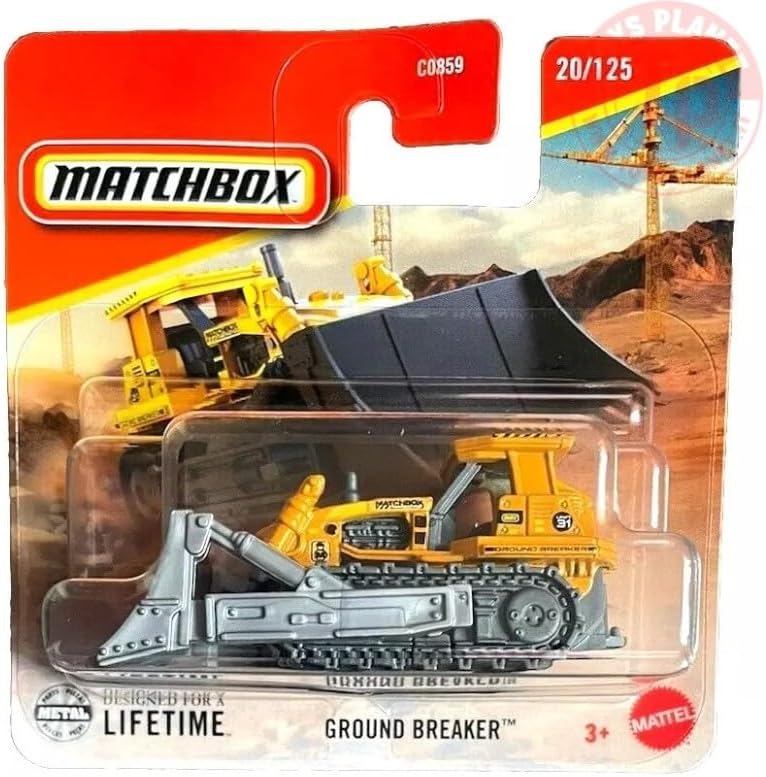 C0859 Mtchbox 1:64 Tekli Arabalar GROUND BRAKER BULLDOZER JBT16