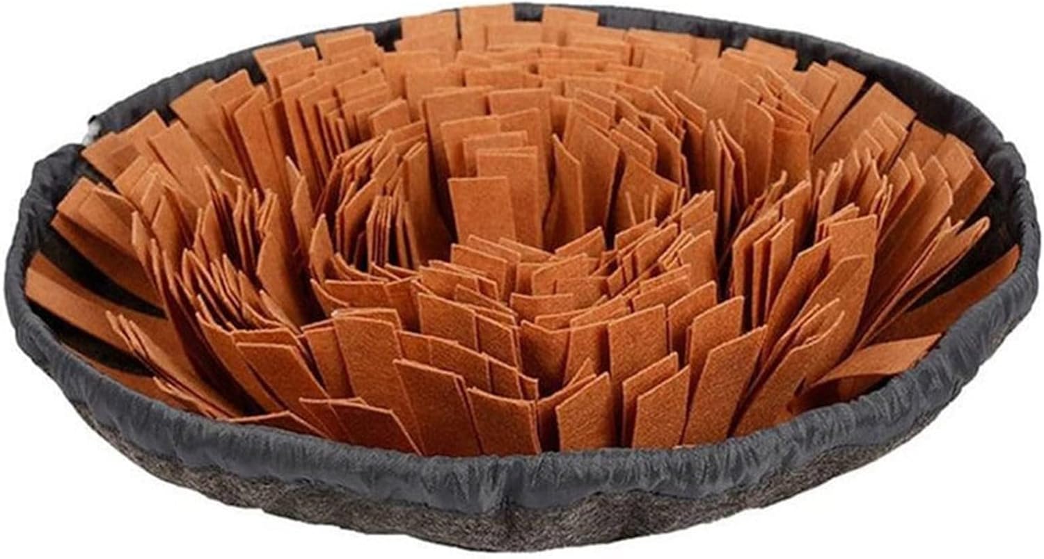 Köpek Yavaş Besleme Matı Mama Bulmaca Matı - Köpek Interaktif Oyuncak (KAHVERENGİ)