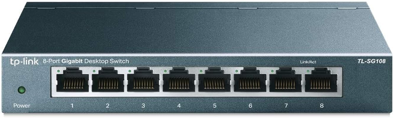 TL-SG108, 8-Port 10/100/1000 MBPS Gigabit Ethernet Switch 5 V Harici Güç Adaptörü