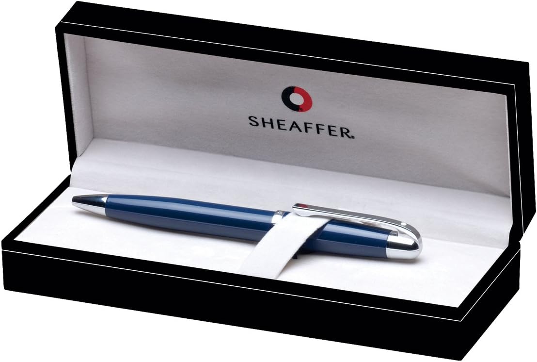 SHEAFFER 9333-2 500 Serisi Tükenmez Kalem Parlak Mavi Krom