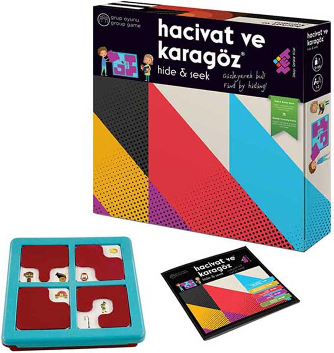 Zet Zeka HACİVAT ve KARAGÖZ Hide & Find Oyunu 3+ Yaş 1+ Oyuncu