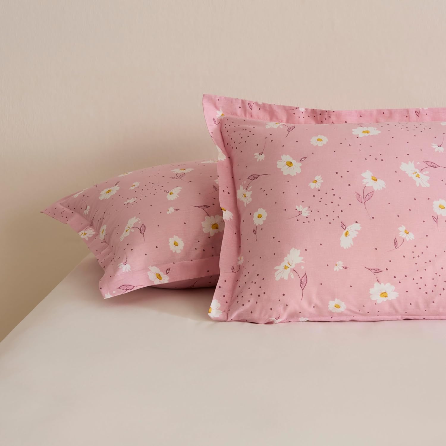 Daisy 2'li Yastık Kılıfı Pembe 50x70