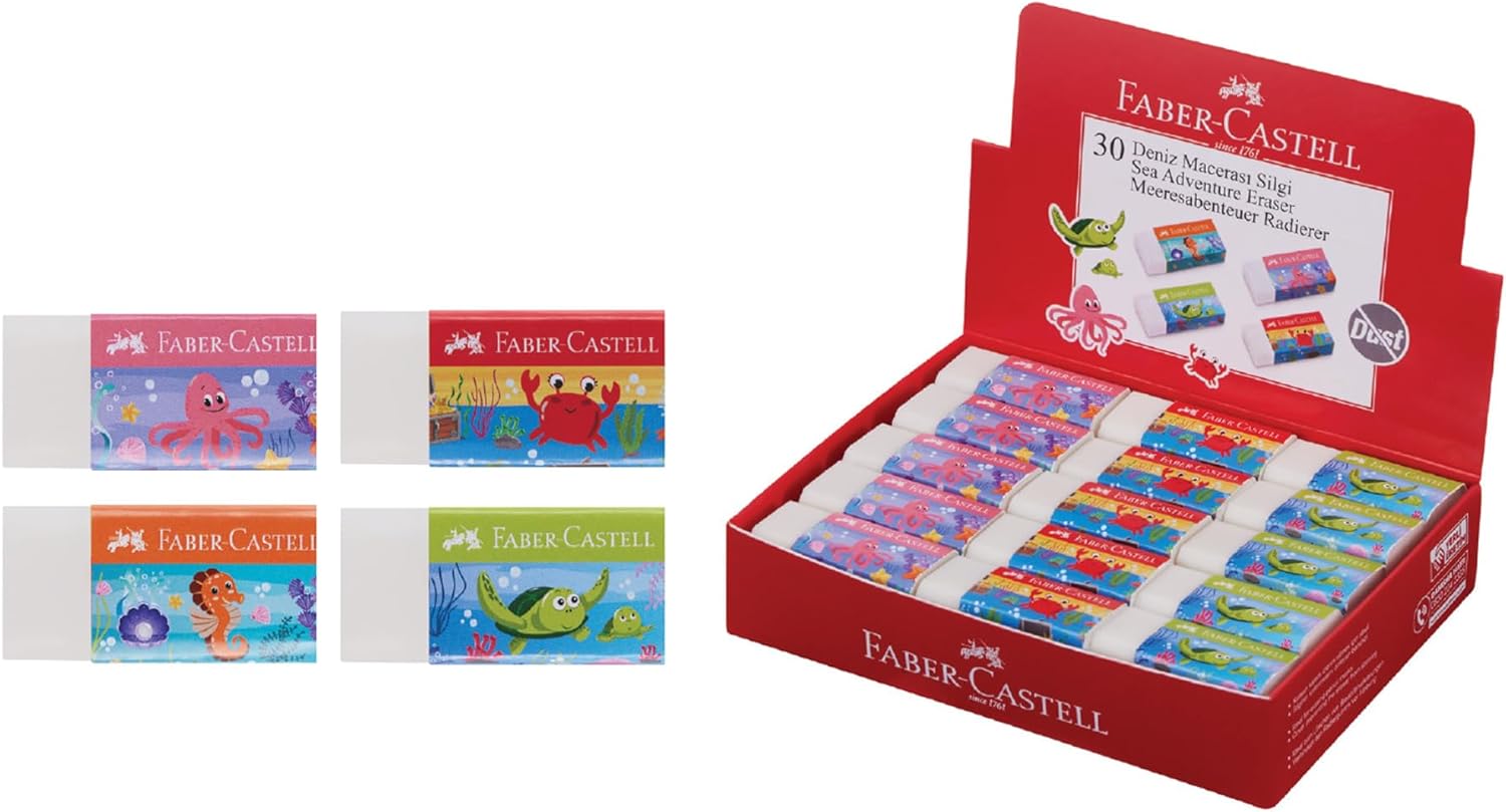 Deniz Macerası Silgi, Dust-, 30x Asorti