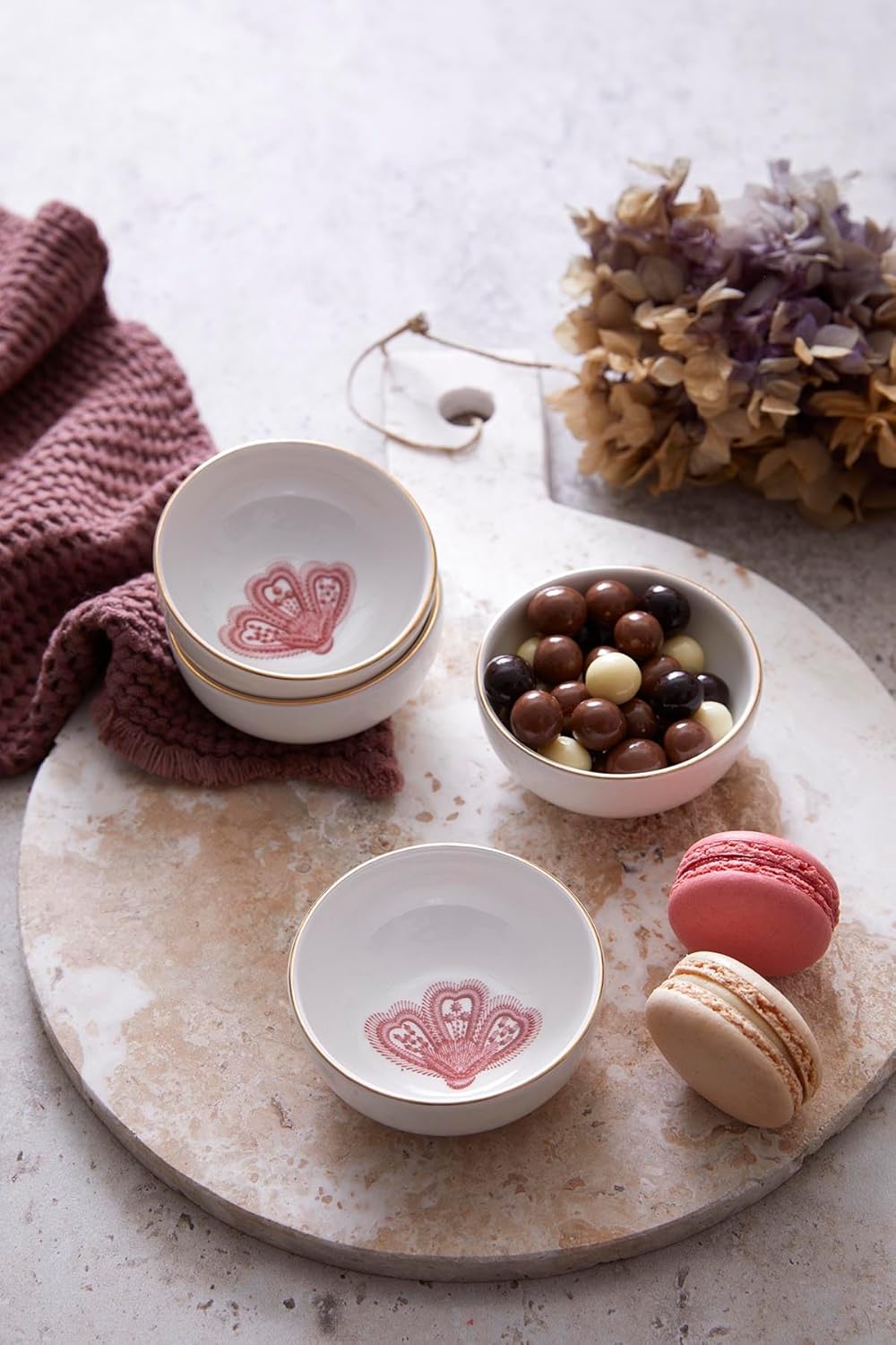 Porselen Multi 4 Parça 8 Cm Kase Seti Chirpy