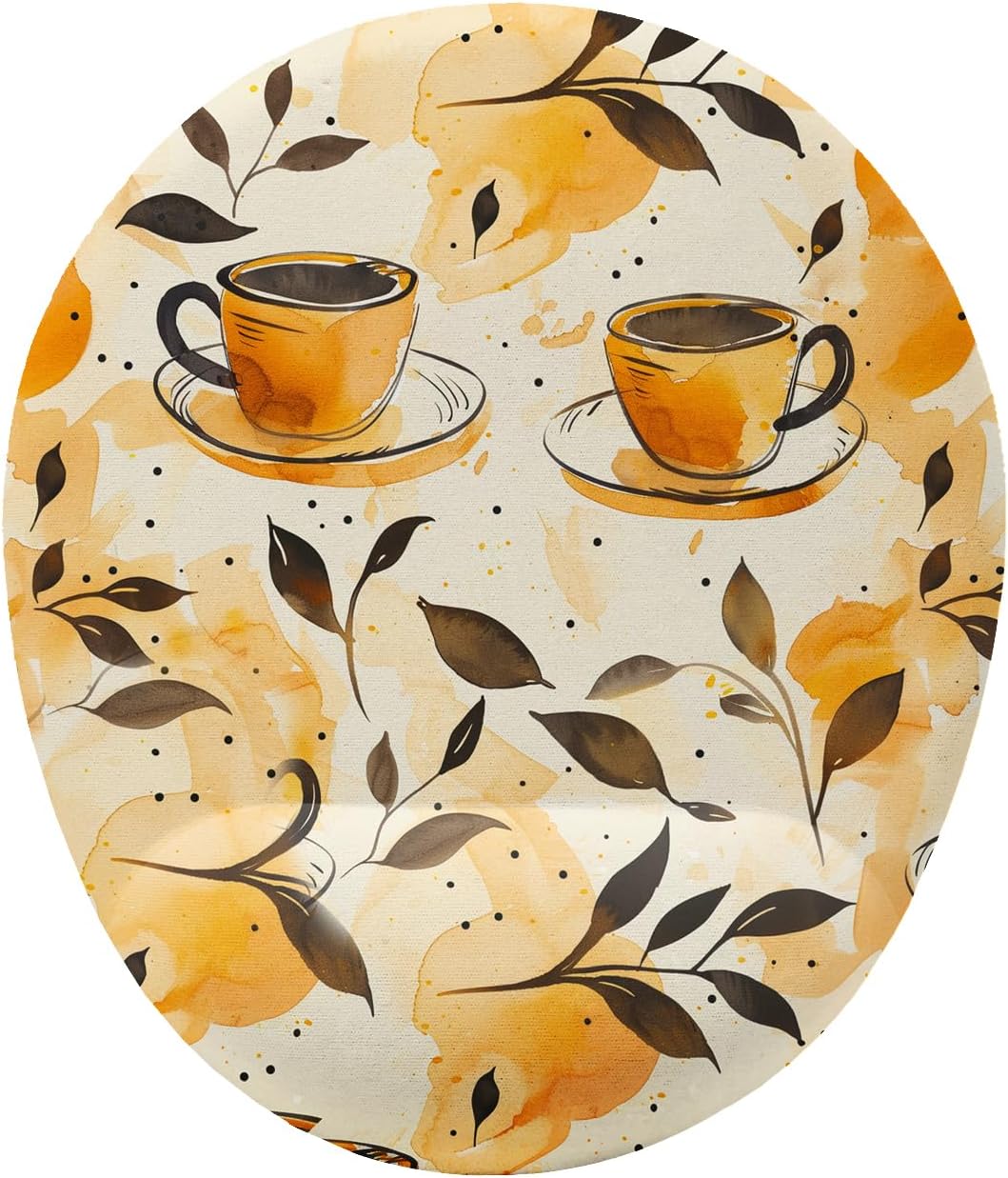 Türk Kahvesi Desenli Bilek Destekli Mouse Pad