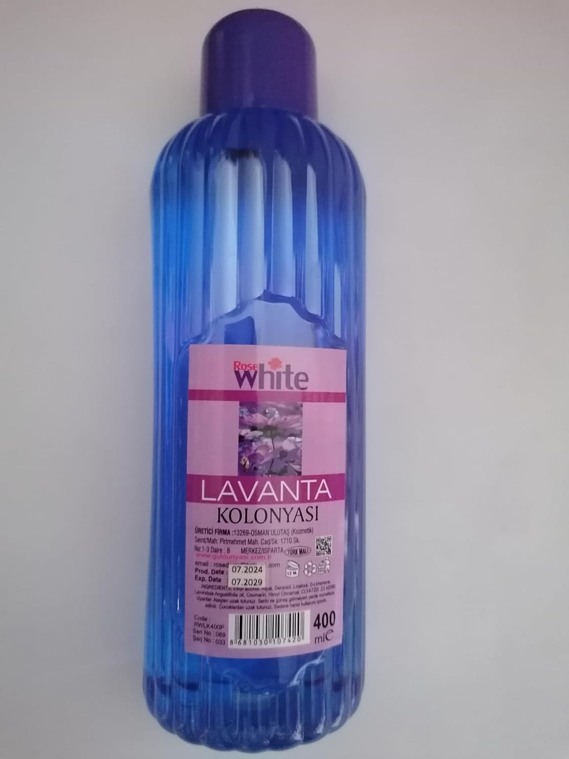 Rose White Lavanta Kolonyası 400ml