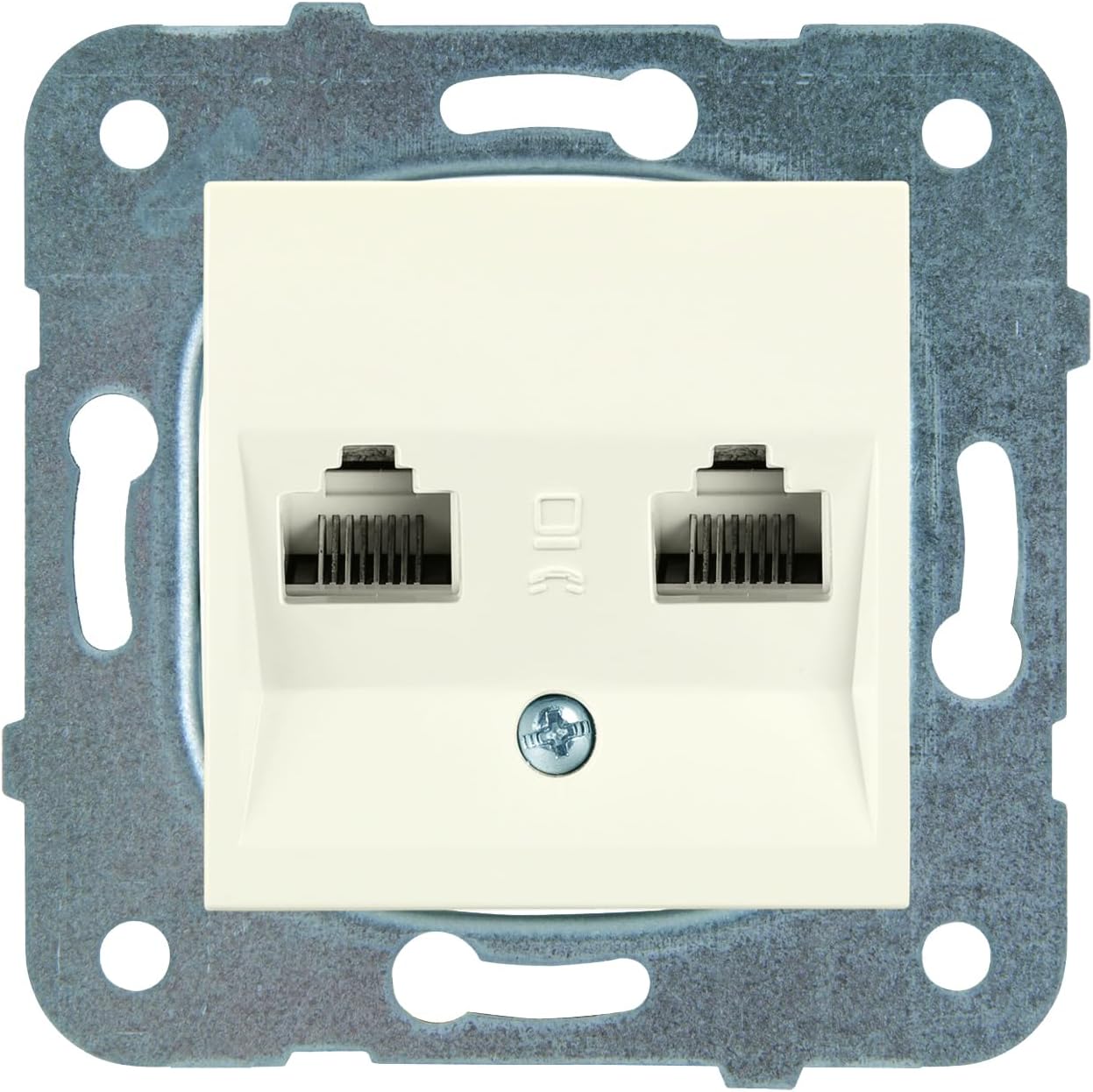 Viko Karre-Meridian Krem 2li Nümeris Cat3 Mekanizma