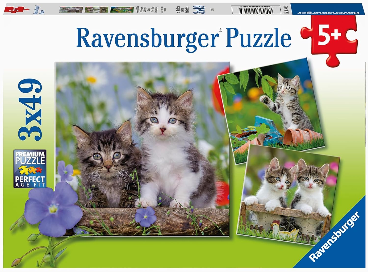 3 X 49 Parça Puzzle Tiger Babies (80465)