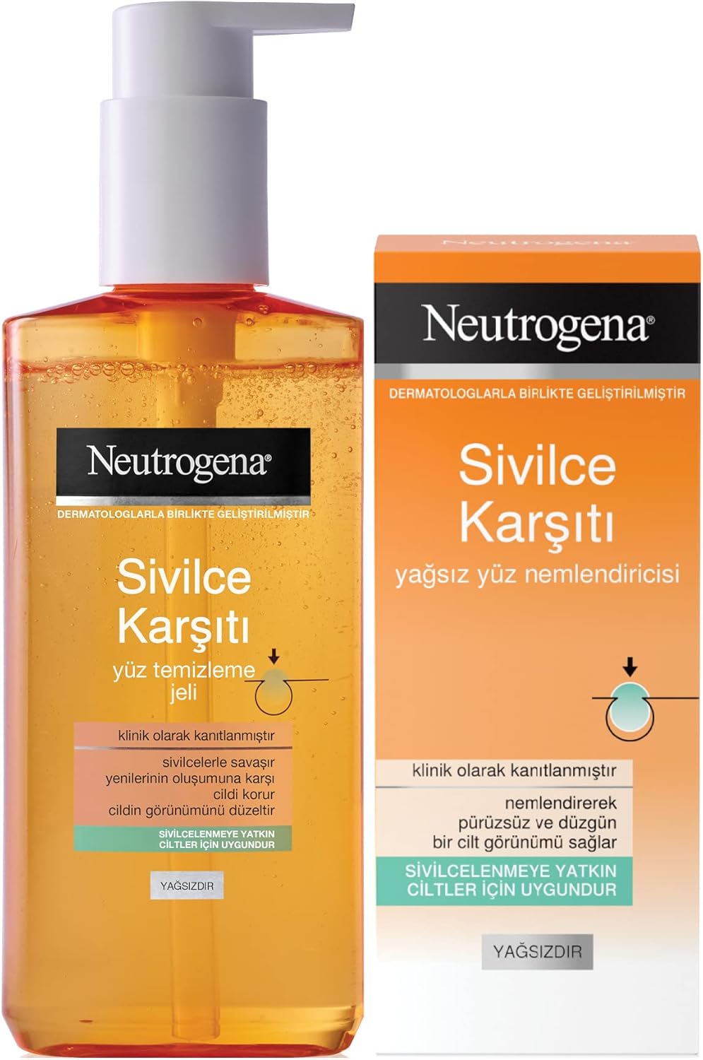Sivilce Karşıtı Temizleme Jeli 150 ml+Nemlendirici 50 ml