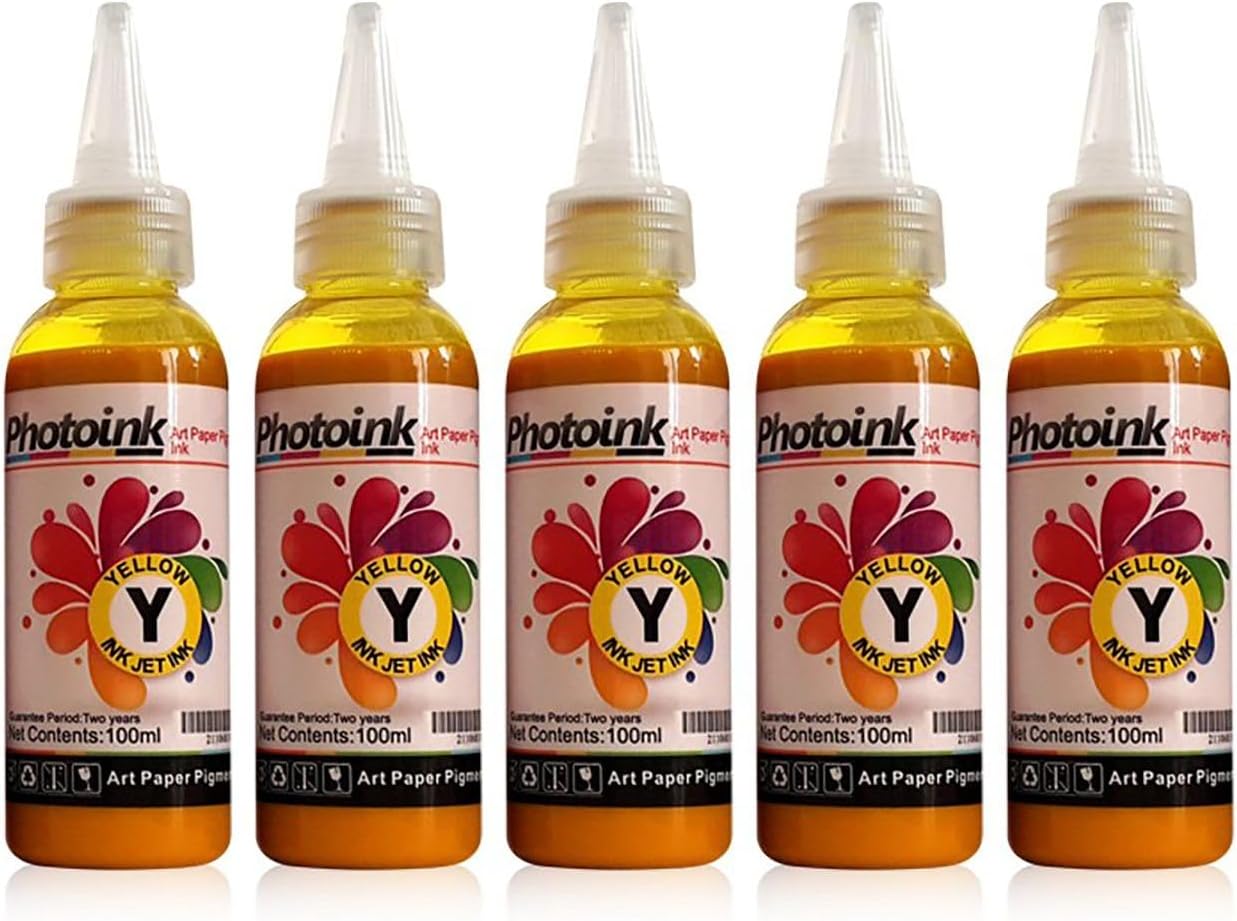 Epson Uyumlu Kuşe Mürekkebi, 500 Ml. Sari Kuşe Matbaa Mürekkebi