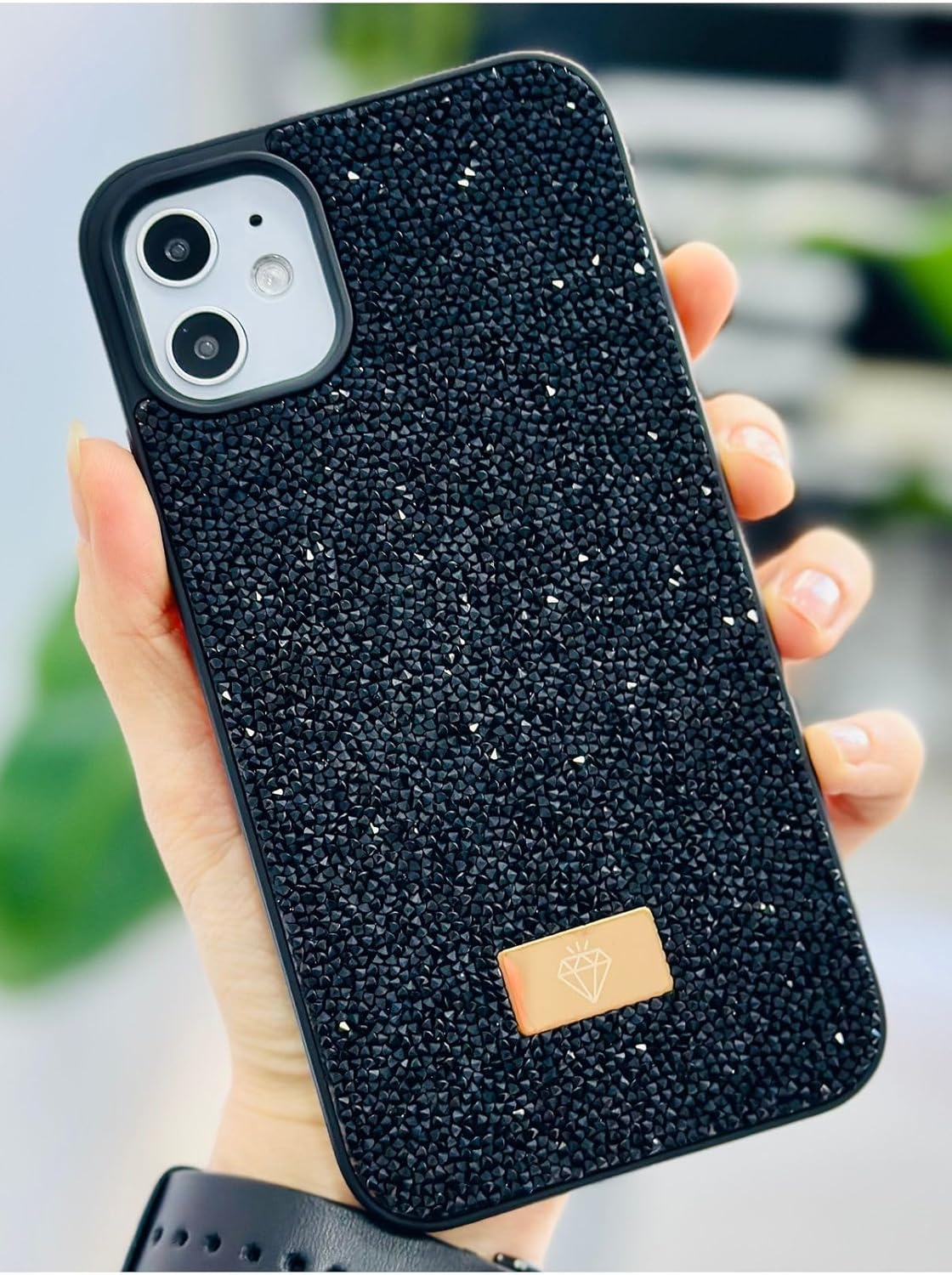 11 ile Uyumlu Tasarımlı Taşlı Işıltılı Parlak Pırlanta Silikon Kılıf