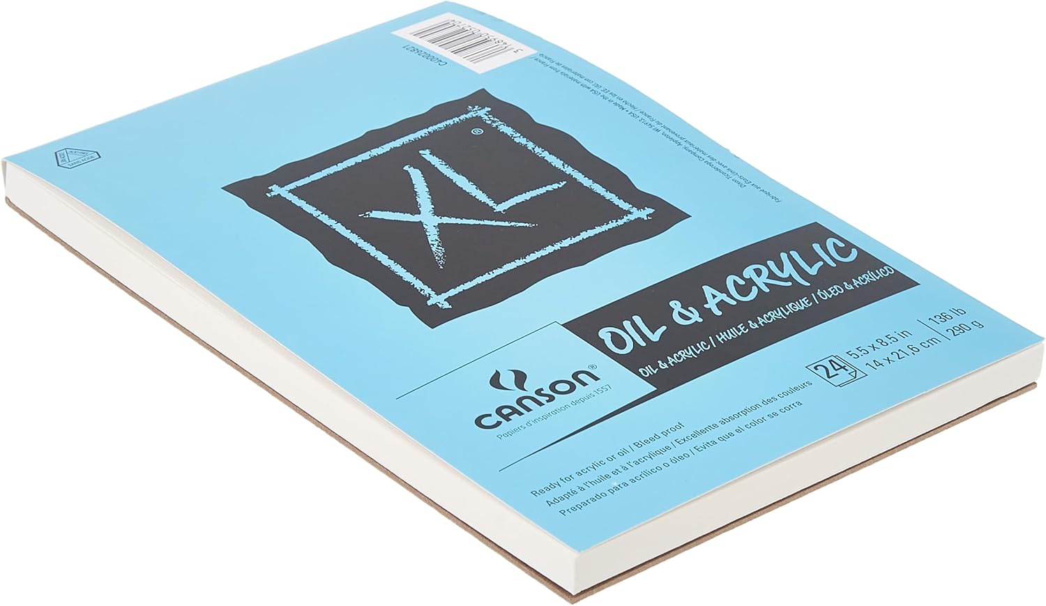 XL Serisi Yağlı ve Akrilik Kağıt, Katlanır Not Defteri, 14 x 21,5 cm, 24 Yaprak, 136 lb/290 gsm, Yetişkinler ve Öğrenciler için Sanatçı Kağıdı