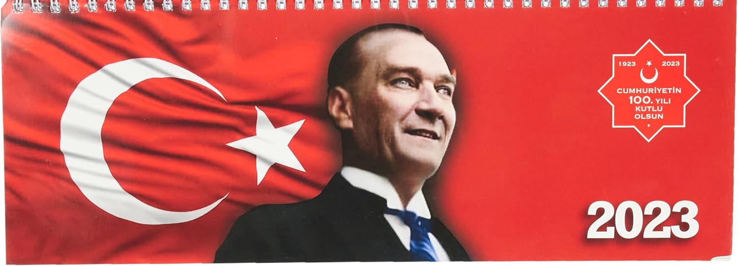 2023 AJ-65 12 * 33,5 Haftalık Masa Ajandası-100. Yıl