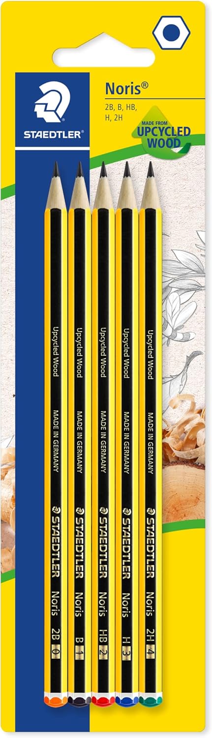 120S Bk5D Noris Kurşun Kalem 5'li Blister 2B, B, Hb, H, 2H