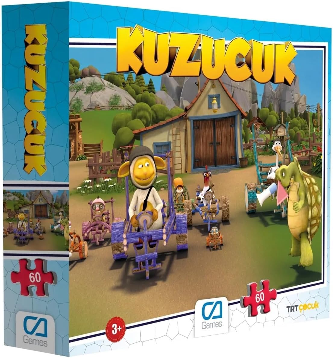 Kuzucuk Lisanslı 60 Parça 34x24cm Çocuk Puzzle Yapboz Serisi