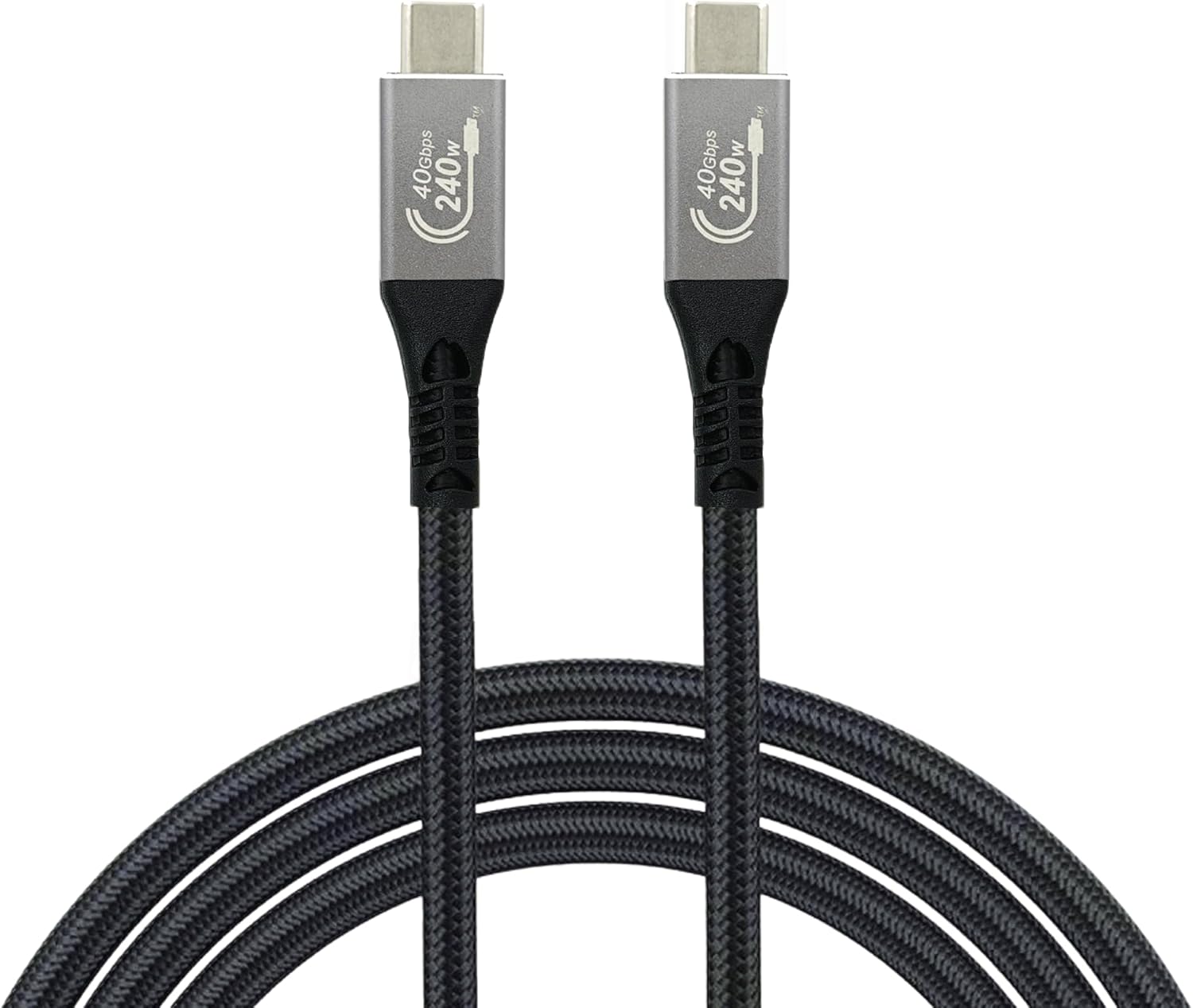 - USB 4 Hızlı Şarj, Data ve Görüntü Aktarım Kablosu - Type USB C Thunderbolt 4/3 Uyumlu, USB 4, 40Gbps Veri Aktarım, 240W Şarj Gücü, 8K 60Hz, 4K 144Hz / 120Hz / 60Hz, HDR (1 Metre)