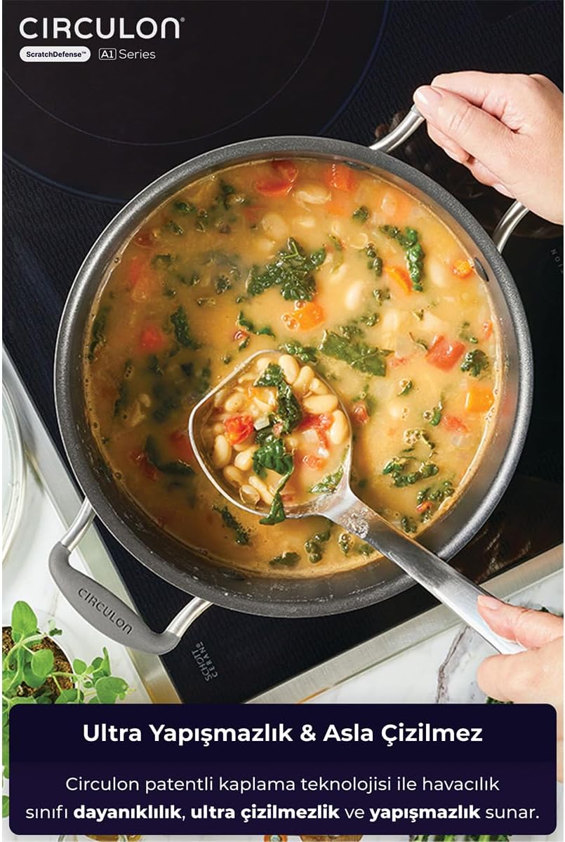 24X13,5 CM CAM KAPAKLI TENCERE