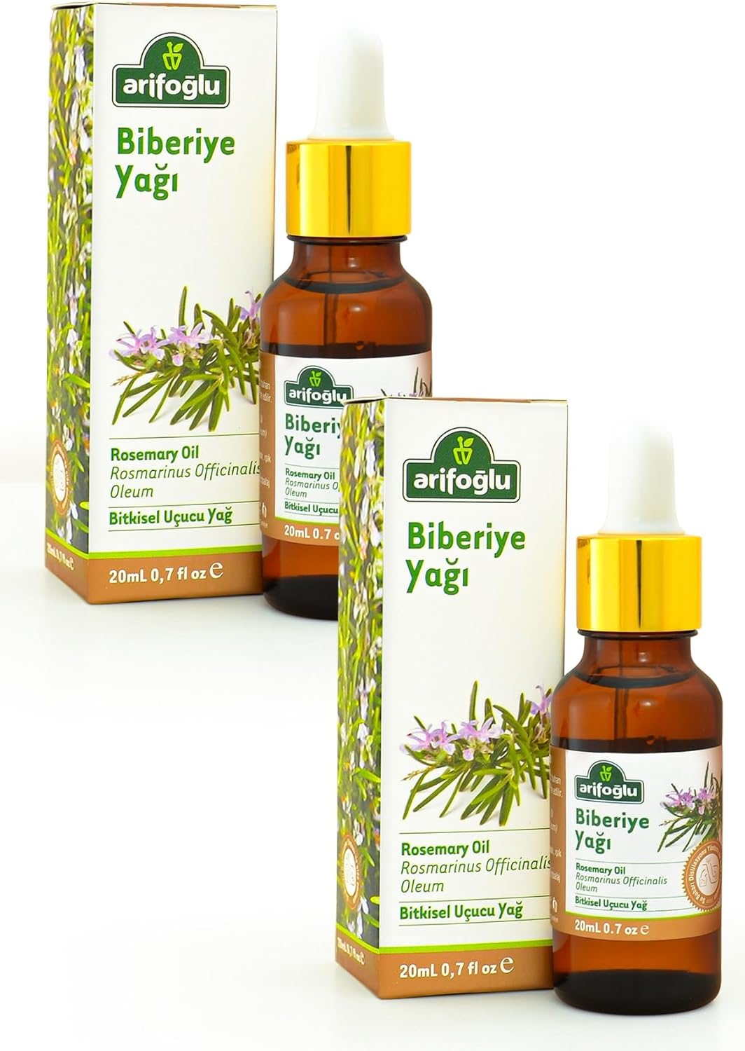 Biberiye Yağı 20 + 20 ml 2 Li Set