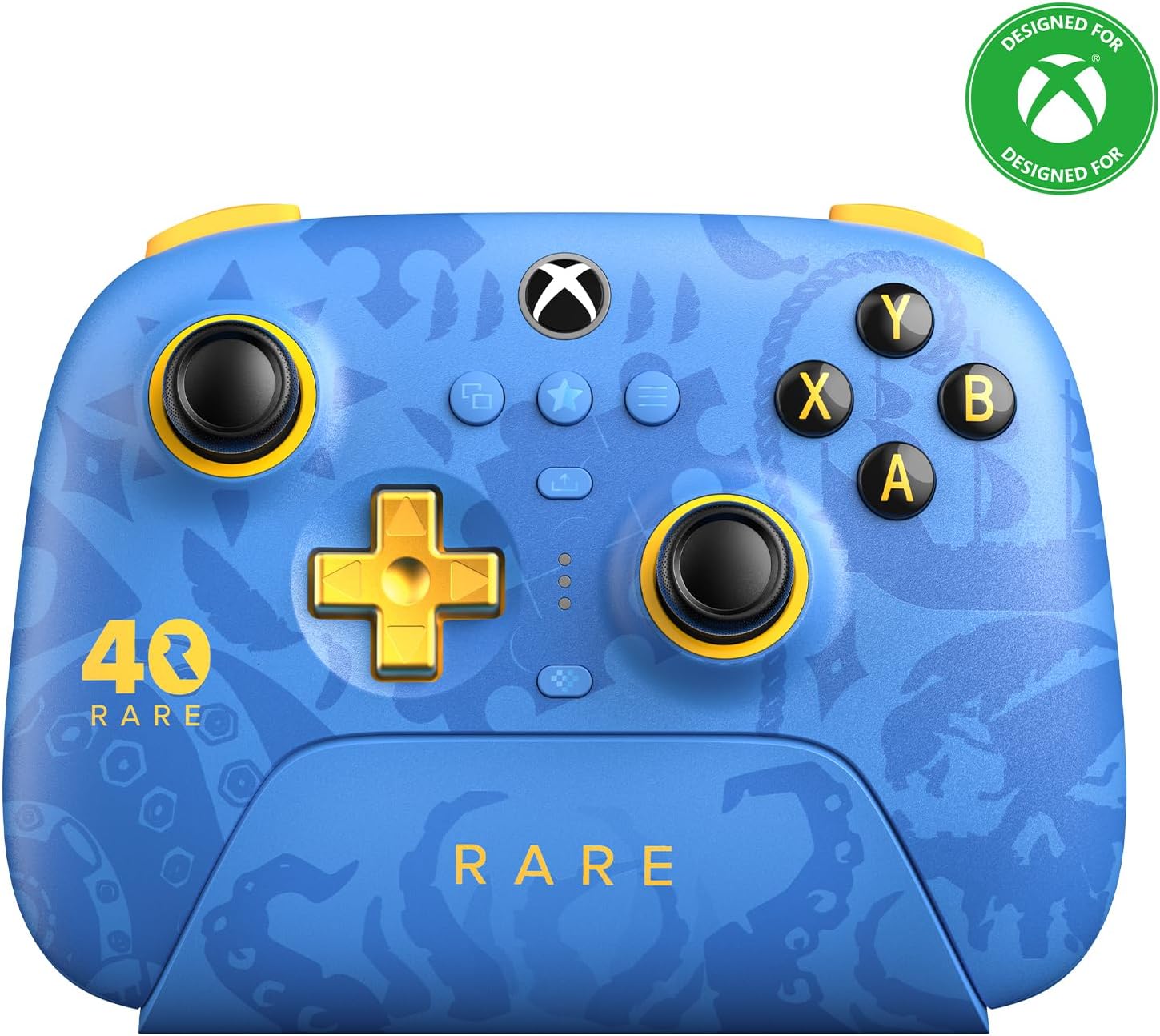 8BitDo 3-mode Controller for Xbox, Hall Effect Joysticks, Pro Back Buttons, Compatibility with Xbox Series X|S & Xbox One,, Windows PC & - Rare 40th Anniversary Edition