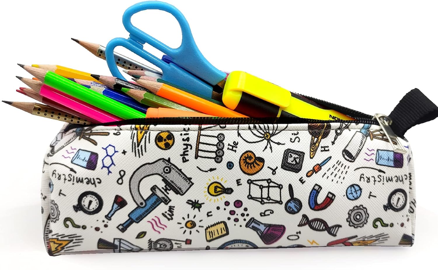 Kalem Kutusu Üçgen Fen Bilimi Kalemkutu Vegan Deri Kalemlik