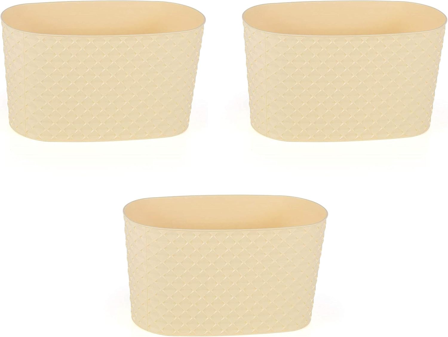 Dekoratif Kapadokya Saksı (pastel Sarı) 3 Adet