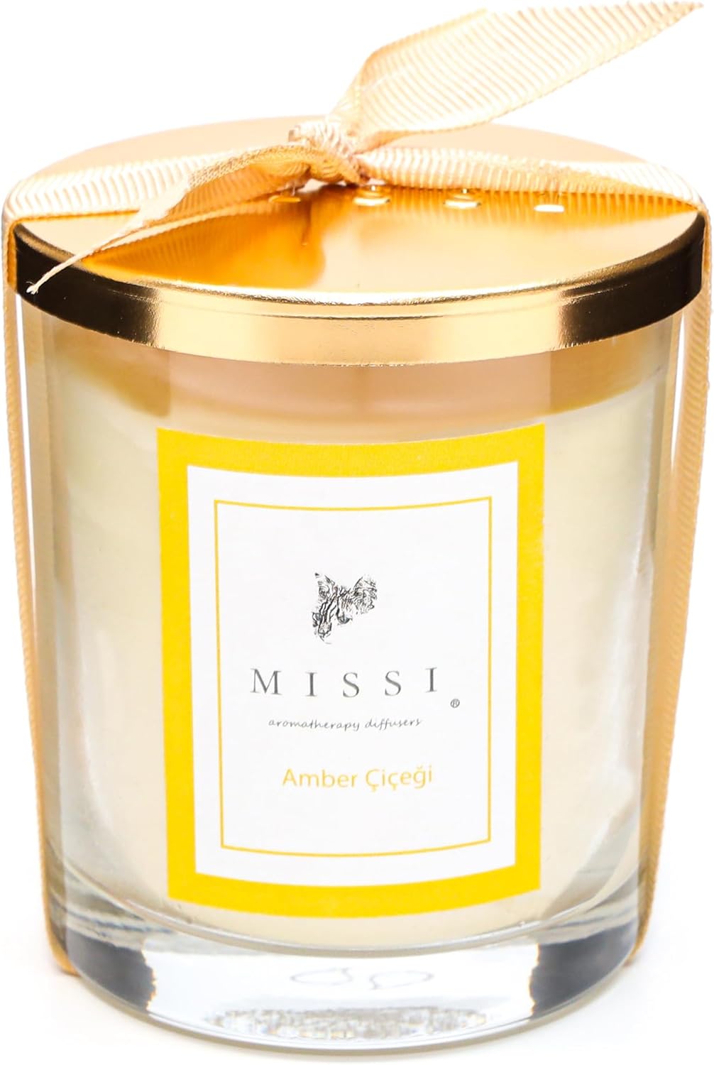 Kapaklı Çiçeği Kokulu Vegan Mum (140 gr)