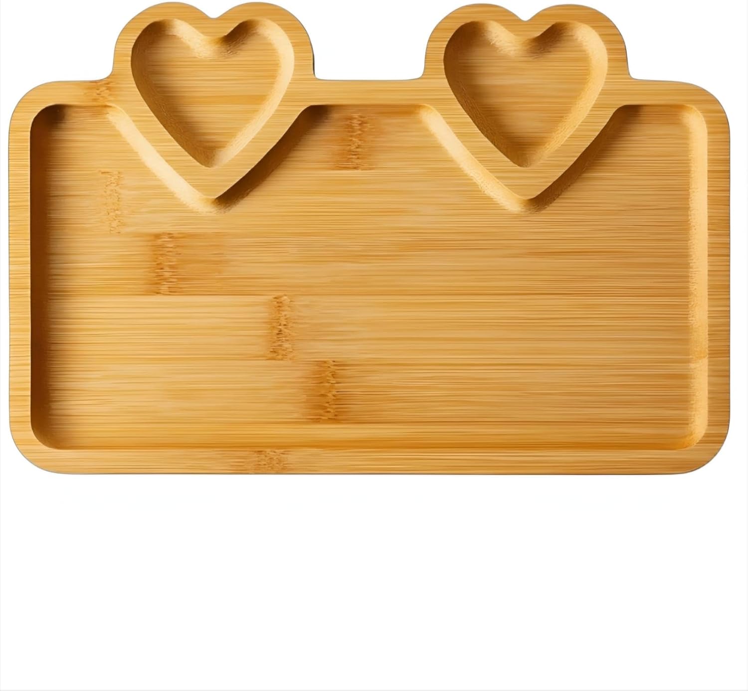 MTA -TECH Kalpli Bambu Sunum Tabağı –%100 Doğal Ahşap, Kuruyemiş, Lokum, Çikolata ve Kahve Yanı İkramlık Tabak – Şık ve Sağlıklı Hediye Seçeneği