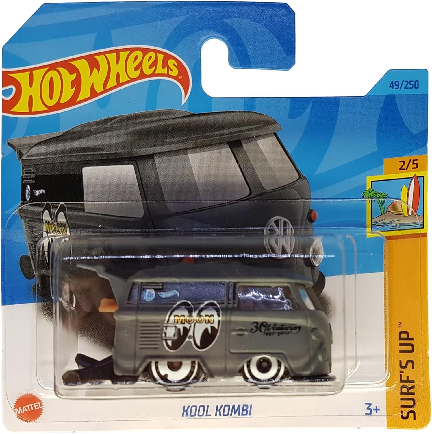 - Kool Estate - Surf's Up 2/5 - HKK80 - Kısa Kart - Mooneyes - VW - Gri - Mattel 2023