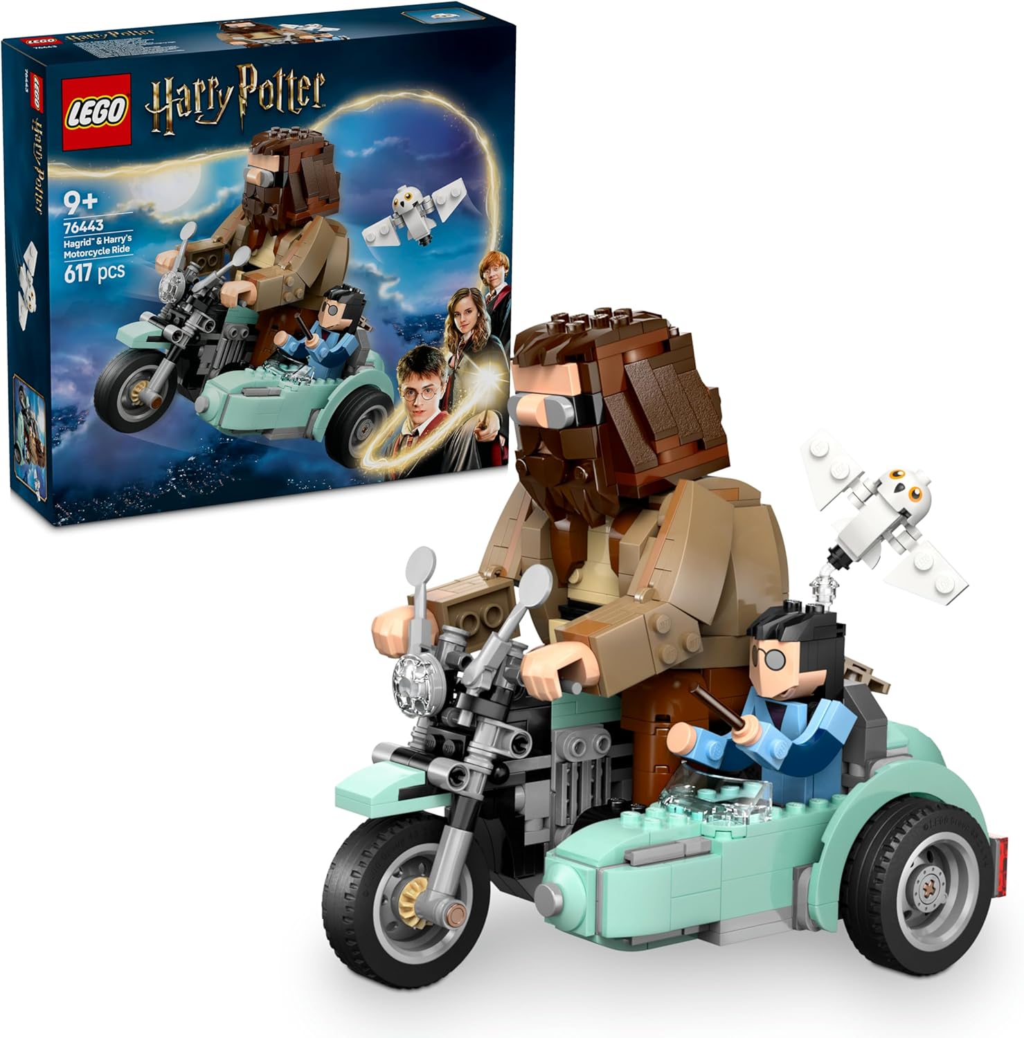 Potter Hagrid ve ’nin Motosiklet Yolculuğu 76443-9 Yaş ve Üzeri Çocuklar ve Yetişkinler için Koleksiyonluk Yapım Seti, Doğum Günü Hediyesi (617 Parça)