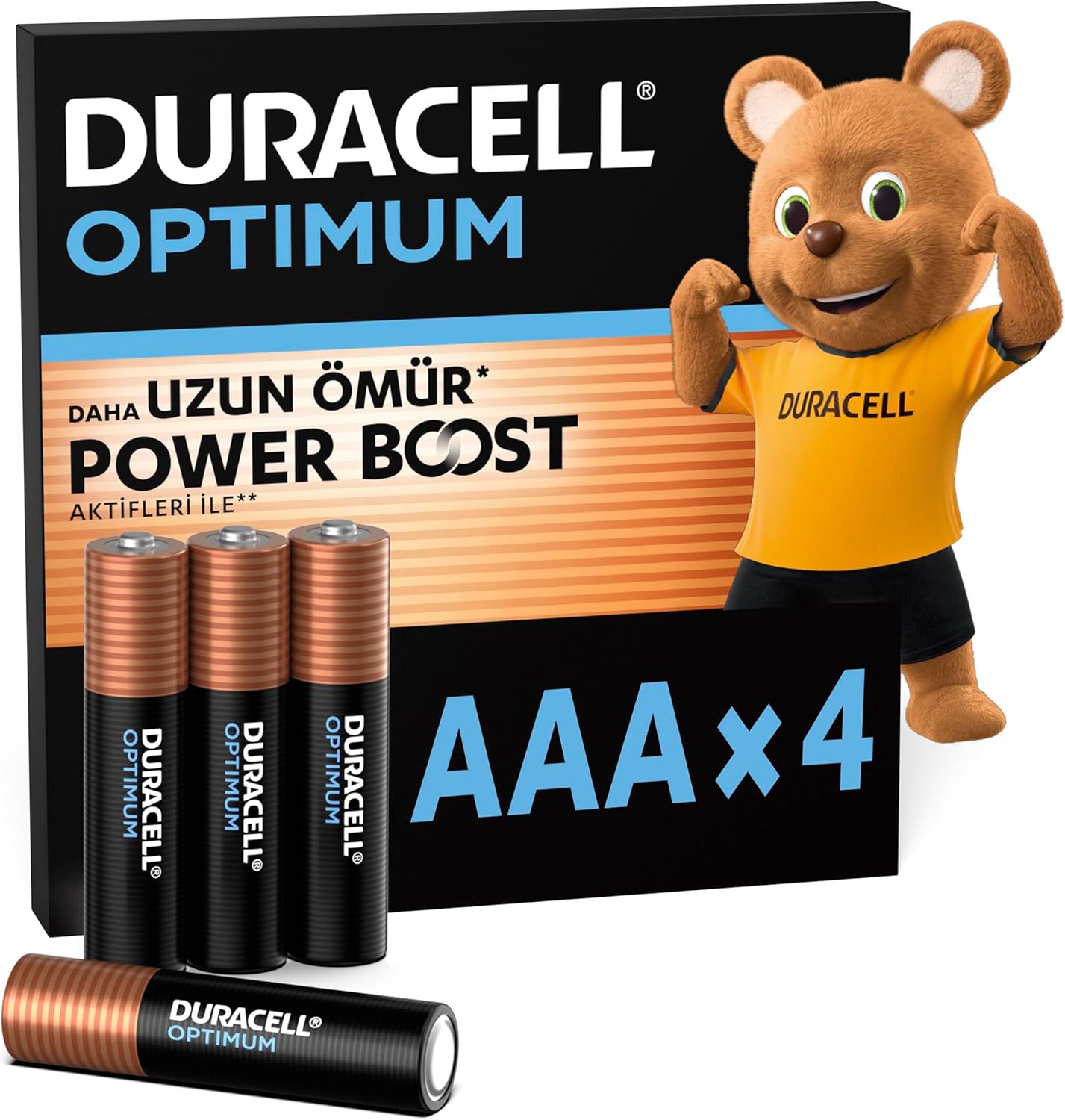 Optimum AAA İnce Kalem Alkalin Pil, 4’lü Paket, 1.5V, Saklama Paketi - LR03 MX2400