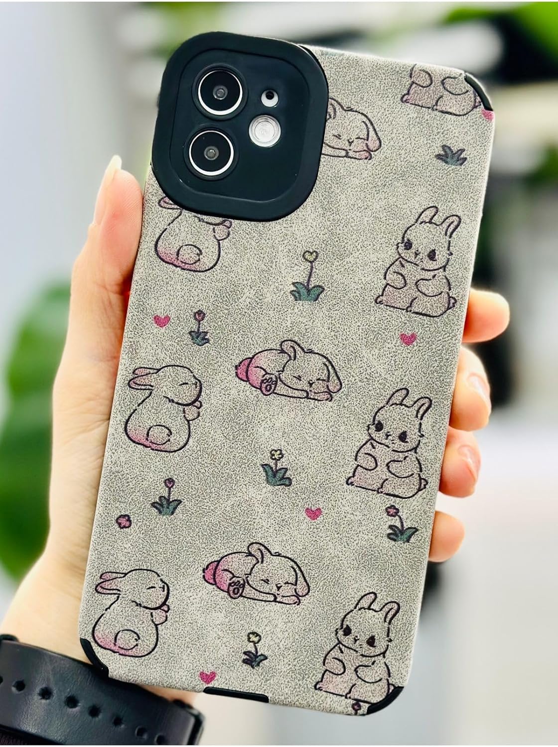 11 ile Uyumlu Kaplama TAVŞANLAR Tasarımlı Esnek Silikon Kılıf