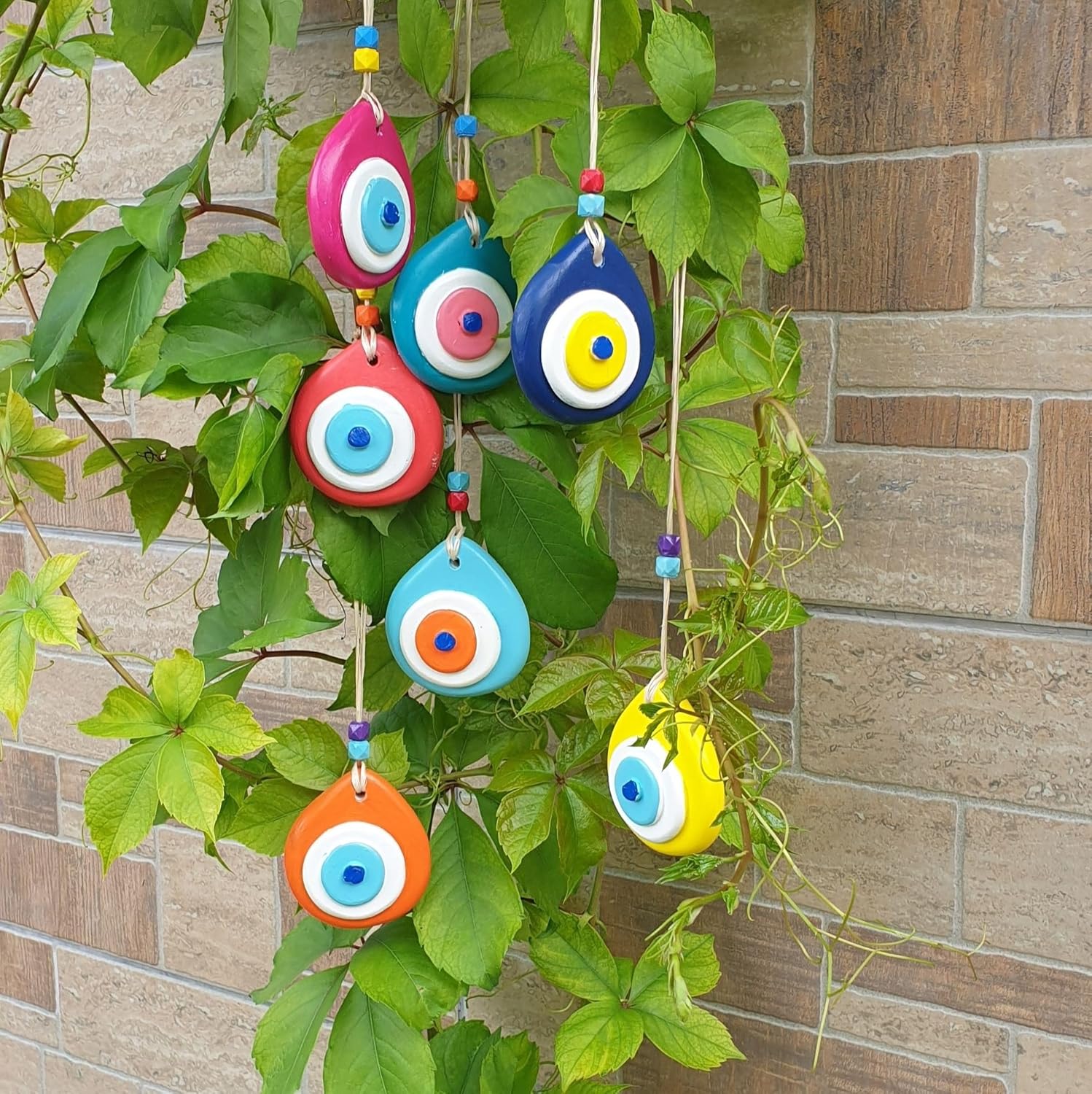 7'li Nazarlık Nazar Boncuğu Balkon Bahçe Duvar Dekor Ev Ofis Hediyesi