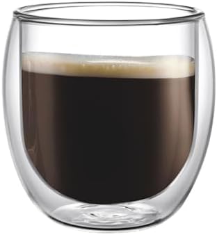 Vetro Borosilikat Çift Camlı Espresso Bardağı 100ML (2ad)
