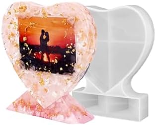 51- Epoksi Kalıpları Epoksi Reçine Fotoğraf Çerçevesi Silikon Resim Çerçevesi Kalıbı 13X10Cm, Şeffaf