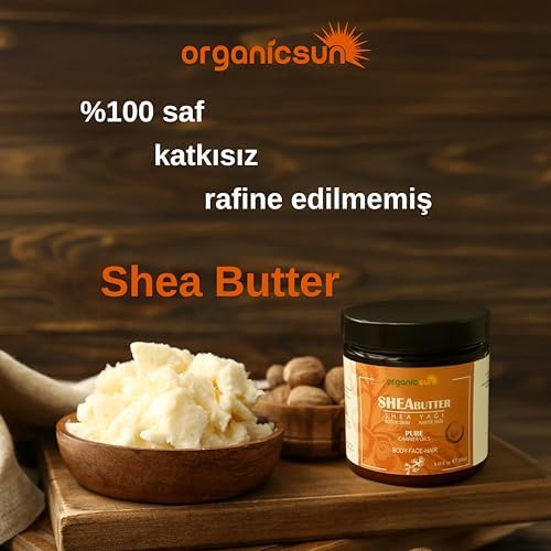 Shea Yağı 250 ML |%100 Ham, Soğuk Pres, Rafine Edilmemiş, Shea Butter Karite | Kuru Cilt, Saç, Dudak, Topuk Bakımı