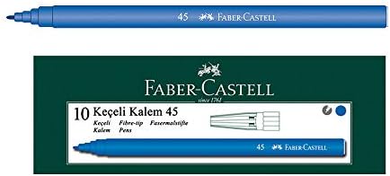 İğne Uçlu Keçeli Kalem Seti, 10’lu, Mavi Renk, Havalandırmalı Kapak, Kağıt ve Karton Yüzeyler İçin Uygun