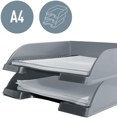 A4 Evrak Rafı, Metalik Beyaz, 52263001