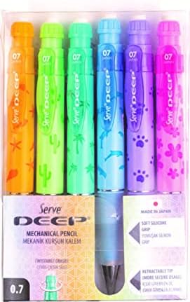 Deep Mekanik Kurşun Kalem Pastel Doğa Serisi 0.7 mm 6'lı Set