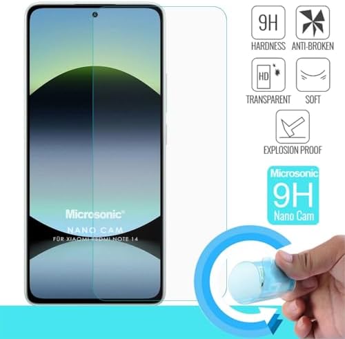 14 Glass Cam Ekran Koruyucu [ 14 ile Uyumlu Ekran Koruyucu - Şeffaf]